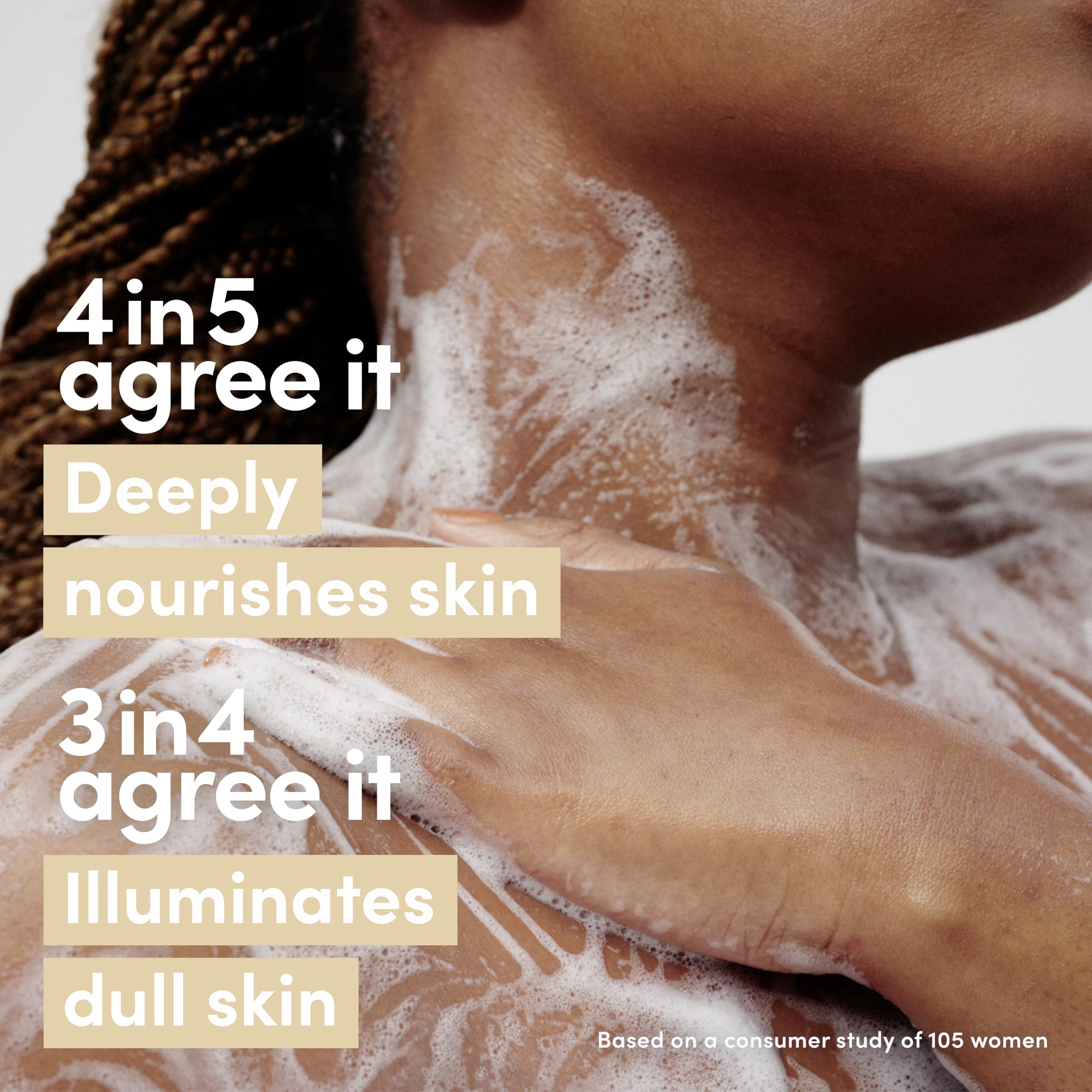 Dove Body Wash Melanin Radiance Nourishes for restored radiance 5% pro-ceramide serum with nourishing oil blend 18.5 oz